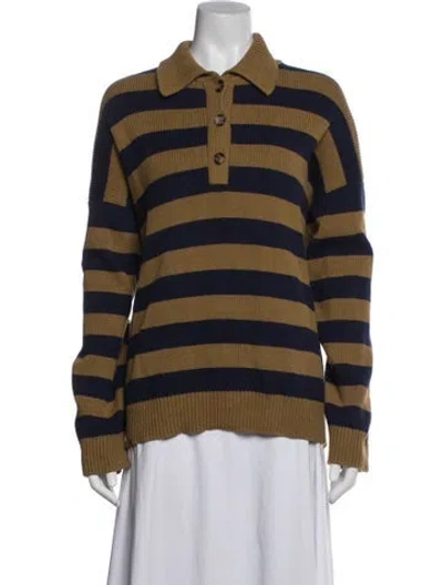 Pre-owned Reformation Striped Sweater In Multicolor