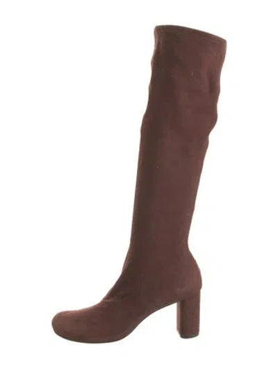 Pre-owned Reformation Suede Boots In Brown