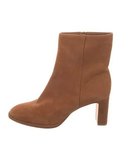 Pre-owned Reformation Suede Boots In Brown