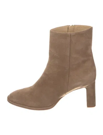 Pre-owned Reformation Suede Boots In Neutral