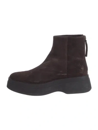 Pre-owned Reformation Suede Chelsea Boots In Brown