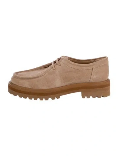 Pre-owned Reformation Suede Loafers W/ Tags In Neutrals