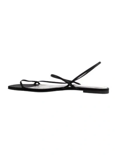 Pre-owned Reformation Suede Sandals In Black