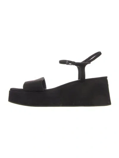 Pre-owned Reformation Suede Sandals In Blue