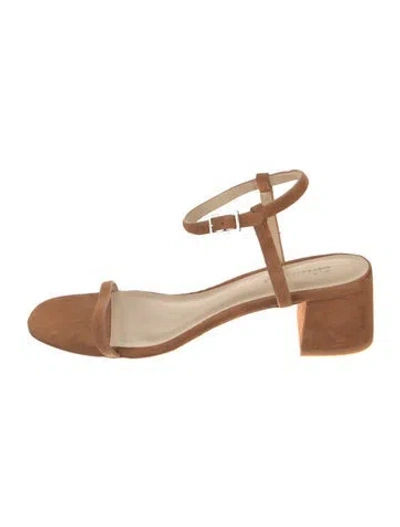 Pre-owned Reformation Suede Sandals In Brown