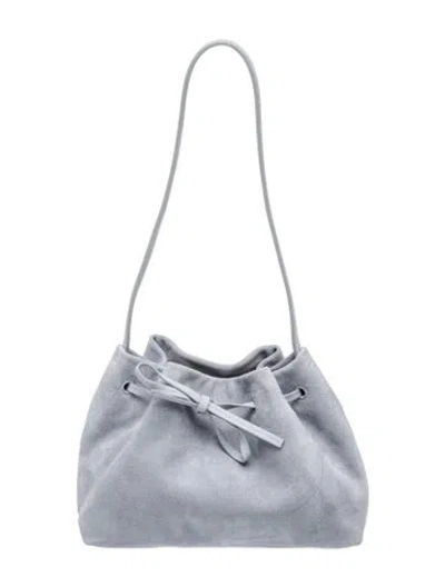 Pre-owned Reformation Suede Shoulder Bag In Blue