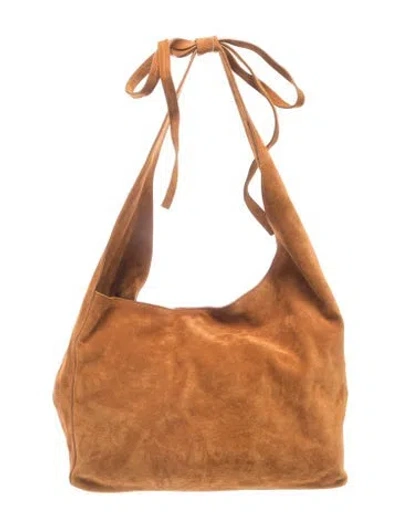 Pre-owned Reformation Suede Shoulder Bag In Brown