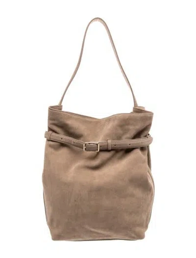 Pre-owned Reformation Suede Shoulder Bag W/ Tags In Neutral