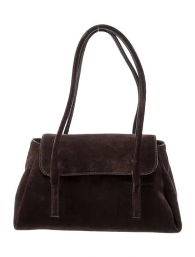 Pre-owned Reformation Suede Top Handle Bag In Brown