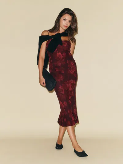 Reformation Suki Dress In Sanguine