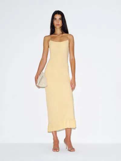 Reformation Suki Dress Yellow 12