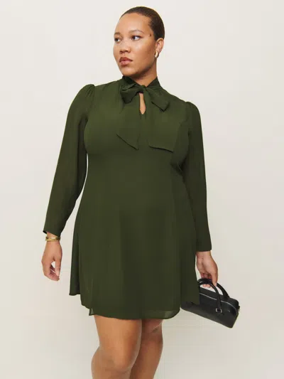 Reformation Sunna Dress Es In Fern Green