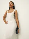 Reformation Suvi Knit Dress In Fior Di Latte