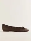 Reformation Suzanne Ballet Flat In Marron
