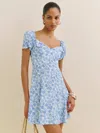 Reformation Suzette Dress In Blue