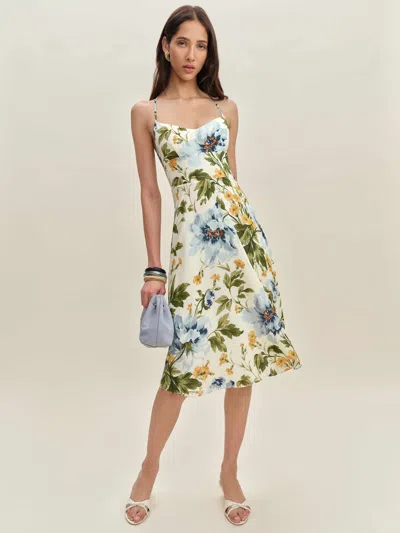 Reformation Suzy Dress In Ivoire
