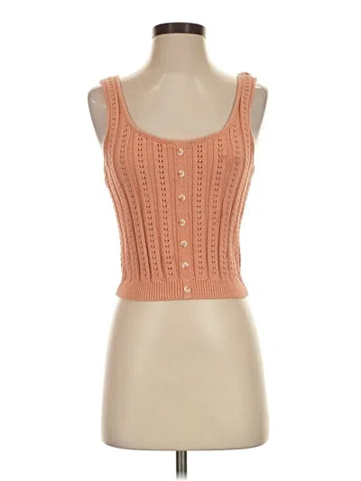 Pre-owned Reformation Sweater Vest In Orange