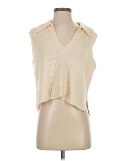 Pre-owned Reformation Sweater Vest In White