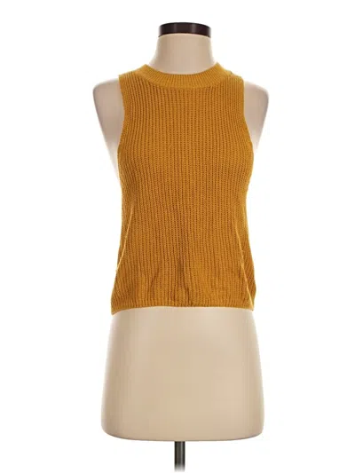 Pre-owned Reformation Sweater Vest In Yellow