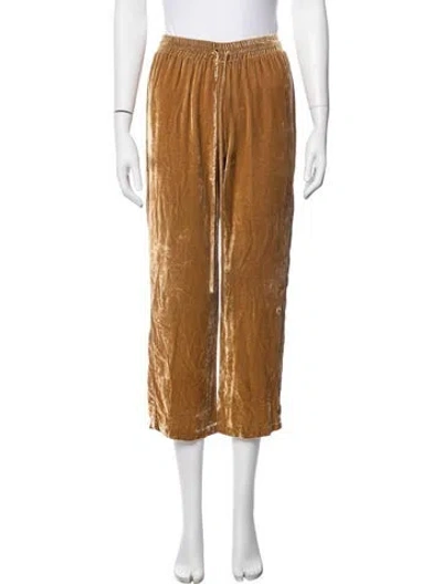 Pre-owned Reformation Sweatpants In Gold
