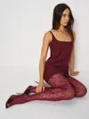 Reformation Swedish Stockings Rosa Lace Tights In Multi