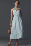 Reformation Tace Linen Midi Shirt Dress