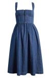 REFORMATION REFORMATION TAGLIATELLE DENIM DRESS