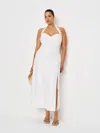 Reformation Tala Linen Dress Es In White