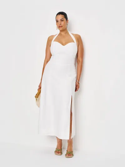 Reformation Tala Linen Dress Es In White