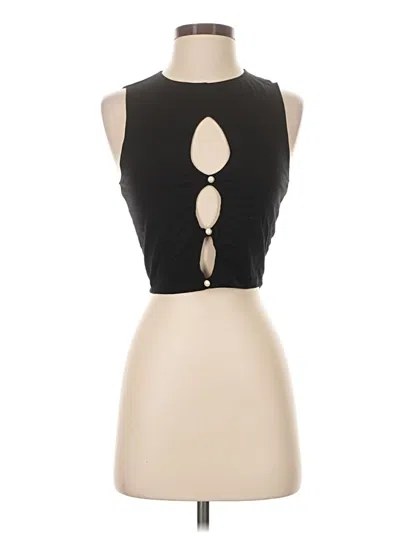 Pre-owned Reformation Tank Top Black Keyhole Neckline Tops