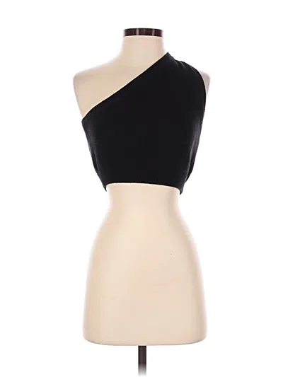 Pre-owned Reformation Tank Top Black One Shoulder Neckline Tops