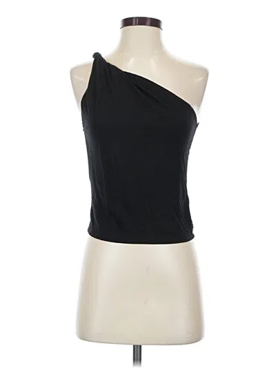 Pre-owned Reformation Tank Top Black One Shoulder Neckline Tops