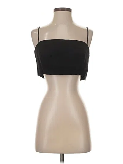 Pre-owned Reformation Tank Top Black Strapless Neckline Tops