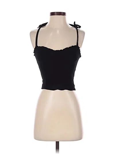 Pre-owned Reformation Tank Top Black Strapless Neckline Tops