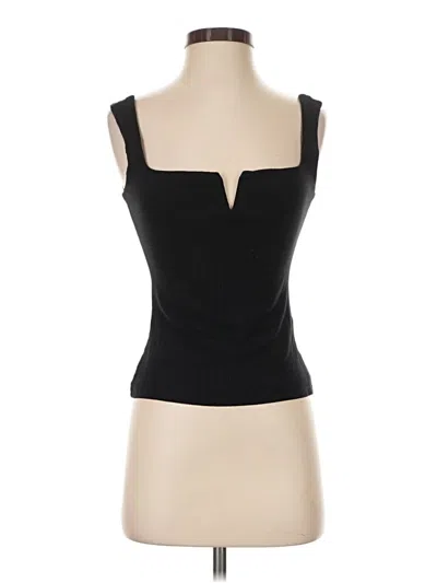Pre-owned Reformation Tank Top Black Strapless Neckline Tops
