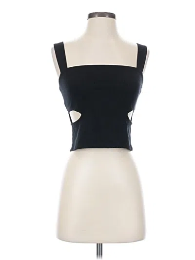 Pre-owned Reformation Tank Top Black Strapless Neckline Tops