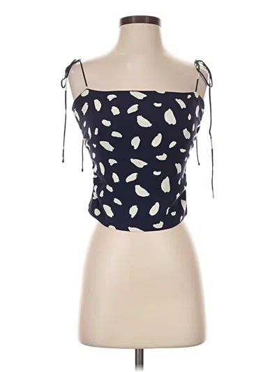 Pre-owned Reformation Tank Top Blue Strapless Neckline Tops
