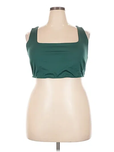 Pre-owned Reformation Tank Top Green Strapless Neckline Tops