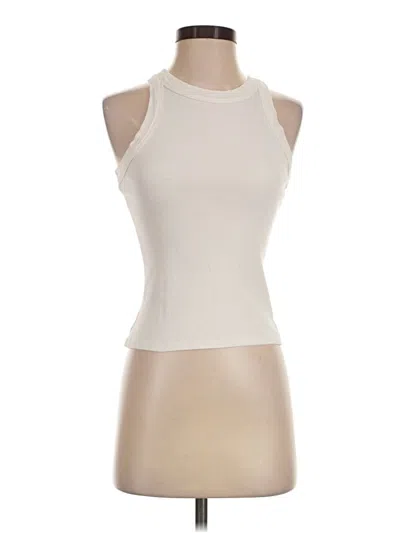 Pre-owned Reformation Tank Top Ivory Halter Neckline Tops