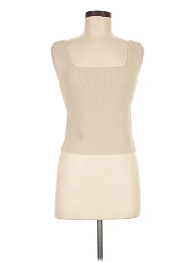 Pre-owned Reformation Tank Top Ivory Strapless Neckline Tops