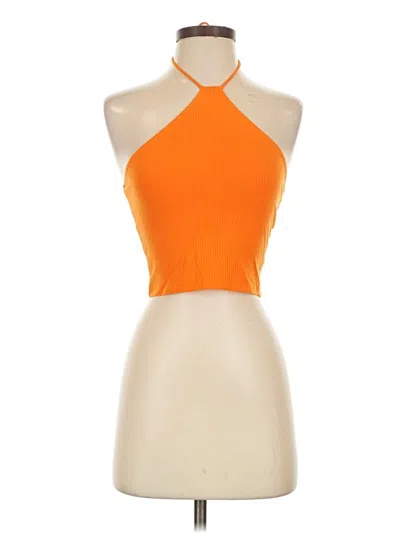 Pre-owned Reformation Tank Top Orange Halter Neckline Tops