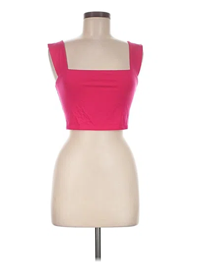 Pre-owned Reformation Tank Top Pink Strapless Neckline Tops