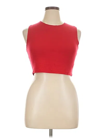 Pre-owned Reformation Tank Top Red Halter Neckline Tops