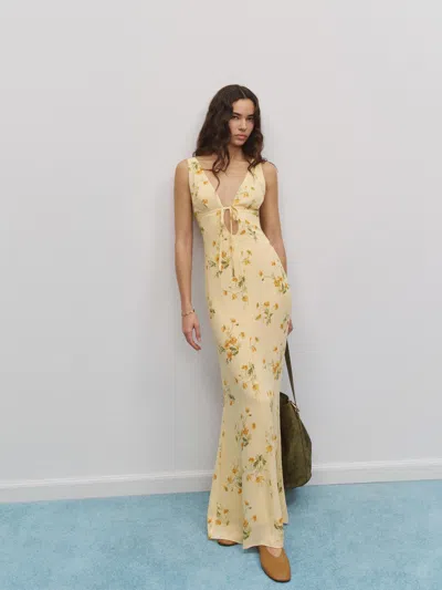 Reformation Taryn Dress Yellow 12