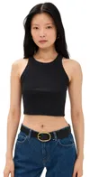 Reformation Tasha Cropped Tank In Black