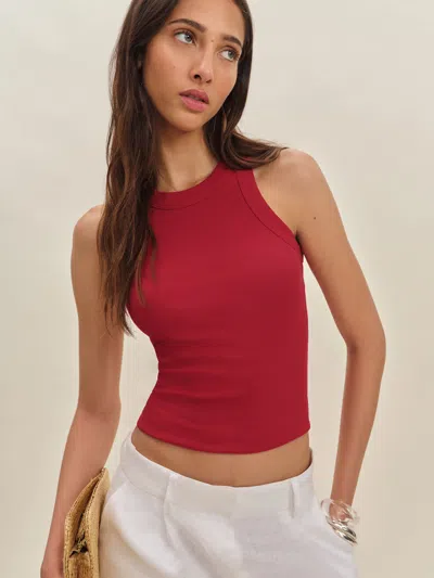 Reformation Débardeur Tasha In Red