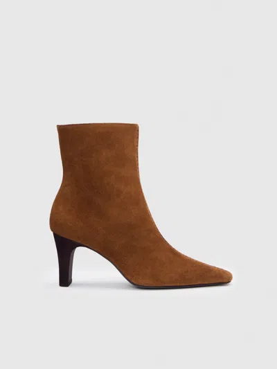 Reformation Tatyana Ankle Boot In Brown
