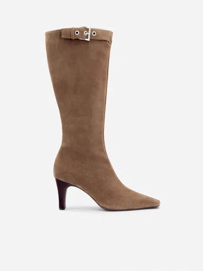 Reformation Tatyana Knee Boot In Brown