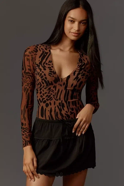 Reformation Tavia Mini Skirt In Black