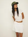 Reformation Tavia Skirt In White